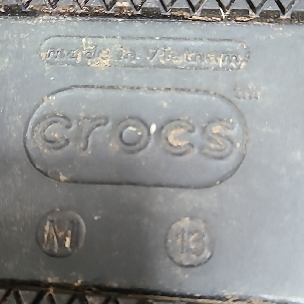 CROCS At Work size 13 Men's black slip on shoes - Picture 7 of 11